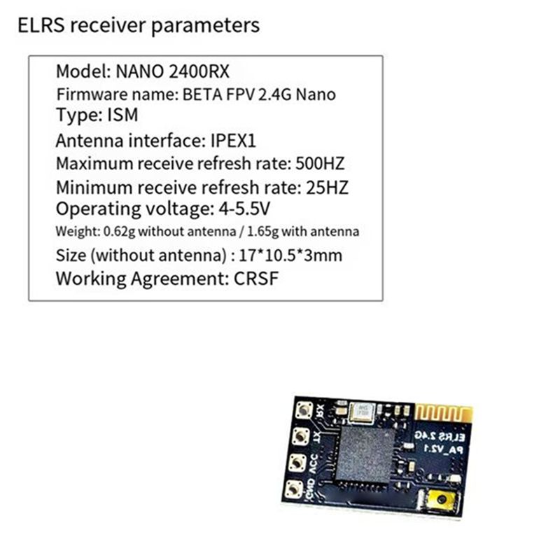 Fpv Drone Antenna - جهاز استقبال CYGJ-10PCS ELRS بتردد 2.4