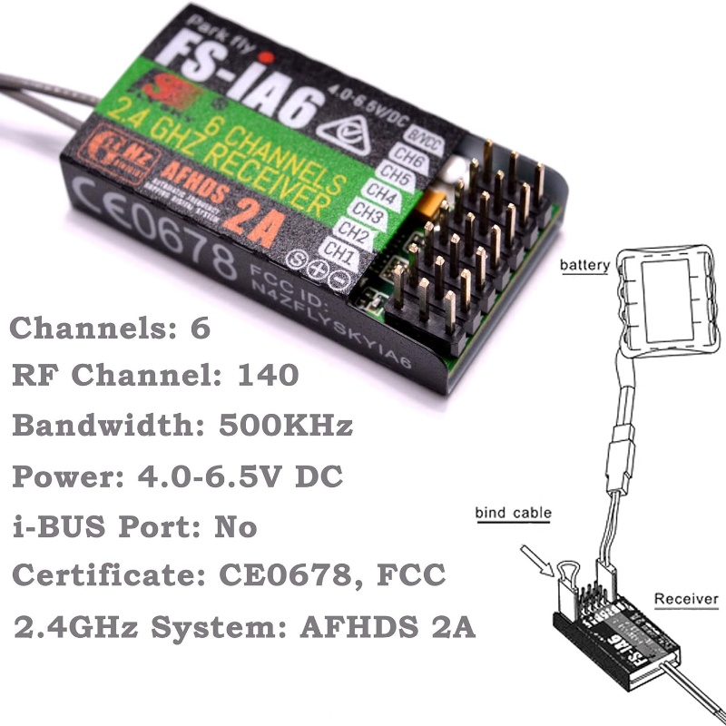 جهاز استقبال Flysky FS-IA6 6CH - مراجعة Fpv Drone Antenna وسعره