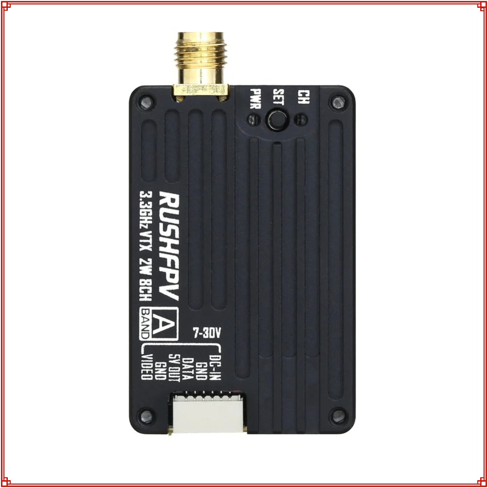 جهاز إرسال RUSHFPV 3.3G 2W VTX - مراجعة Fpv Drone Antenna وسعره